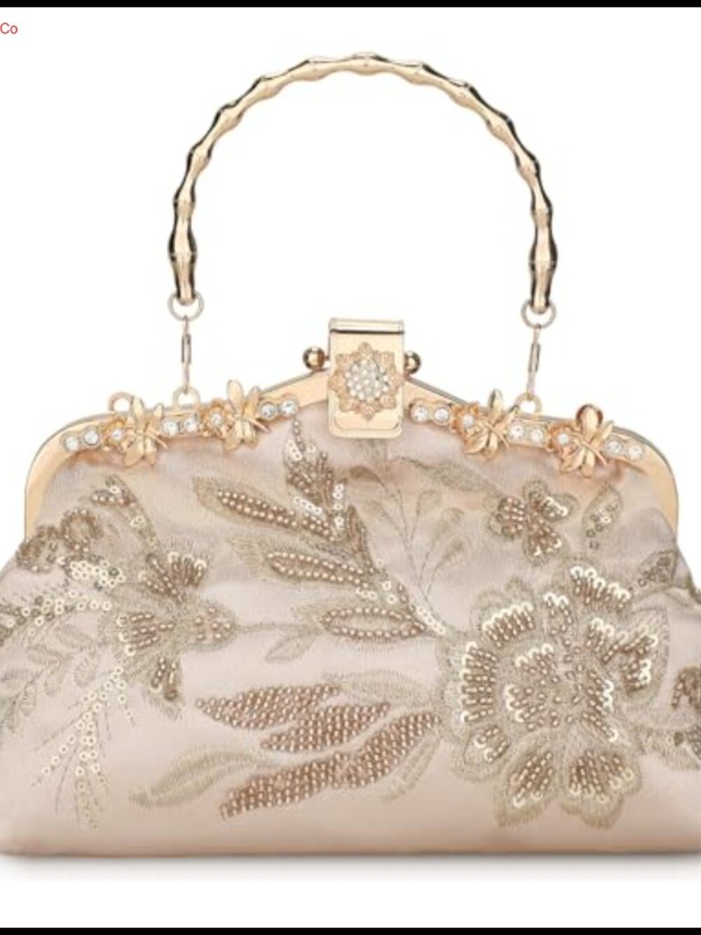 Beaded Sequin Clutch Evening Bag Formal Wedding Prom Cocktail